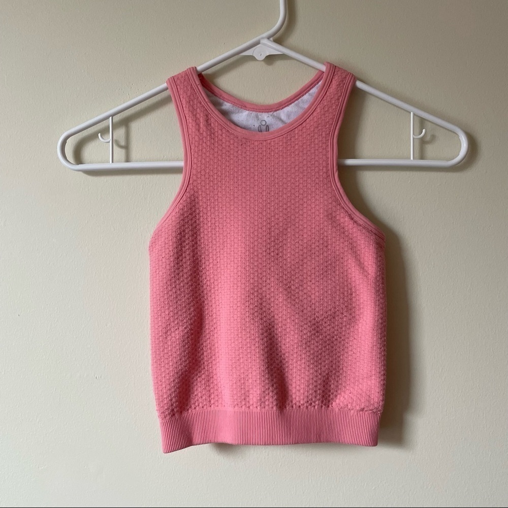 Phat Buddha seamless workout cropped tank athletic built in bra comfort women’s